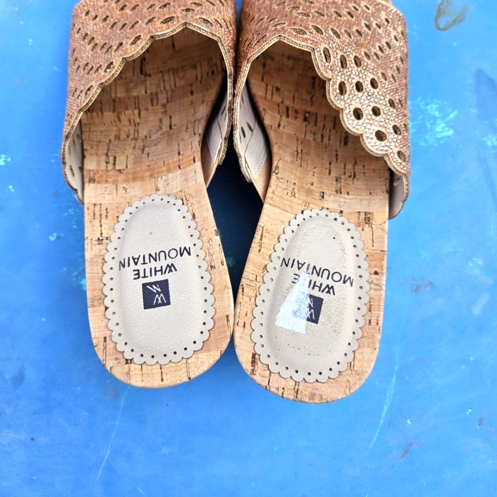 White Mountain Women's Platform Sandals Size 8 - Picture 9 of 14